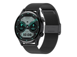 Smartwatch HK8pro com tela AMOLED de 1,36 polegadas e pulseira de aço, compatível com NFC e monitoramento de oxigênio no sangue. Ly Ebike