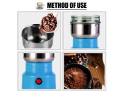 2026 Store molinillo Eléctrico de Café Multipropósito de Acero Inoxidable para Moler Frutos Secos, Especias, Hierbas Y Semillas