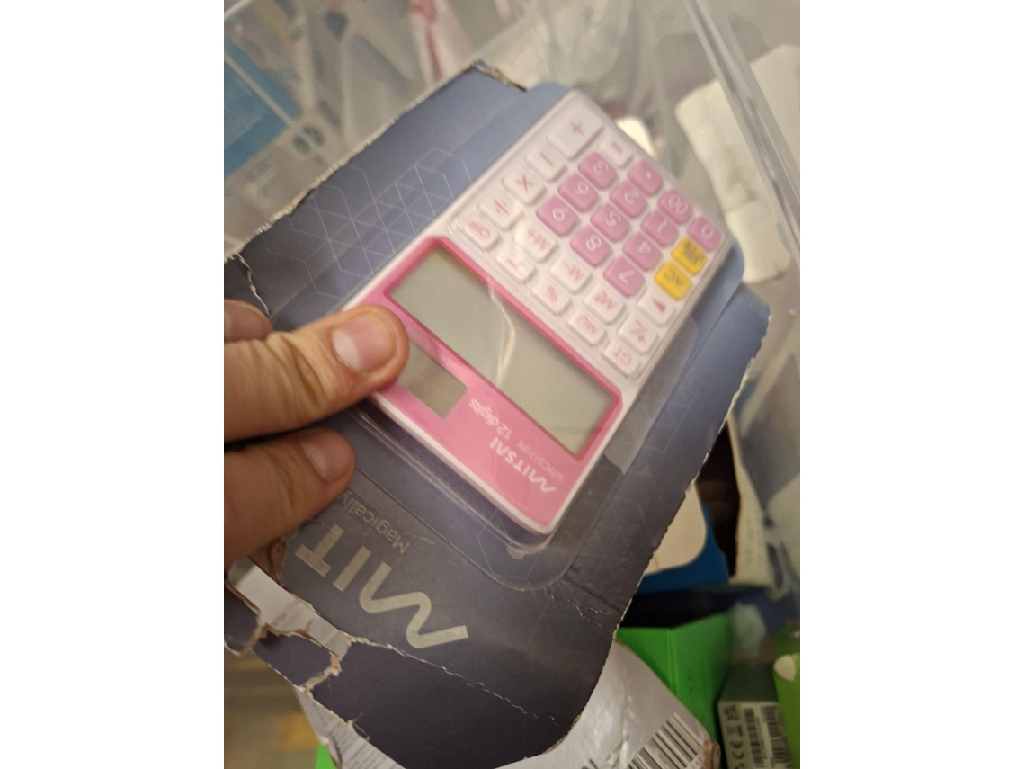 Calculadora Básica MITSAI 5170 Rosa (Outlet Caixa Aberta - 12 dígitos)