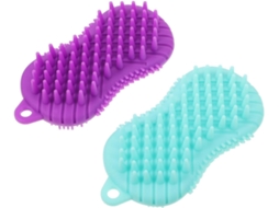 Lurelia Pack De 2 Escovas De Banho Para Bebé, Silicone Macio E Massagem Suave, Banho Relaxante Prático