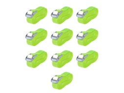 Tensionadores De Carga, 10 Peças, 0, 25 Tonelada, 5m X 25mm, Verde Neon