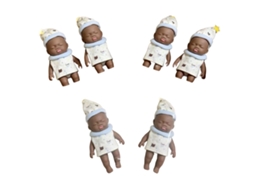 Laxiscreed Boneca Natalícia De 14cm Com Roupa, Conforto E Humor, Presente Divertido Com Estilo Preto