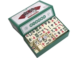 Mini conjunto portátil de mahjong chinês tradicional com 144 peças Ywp