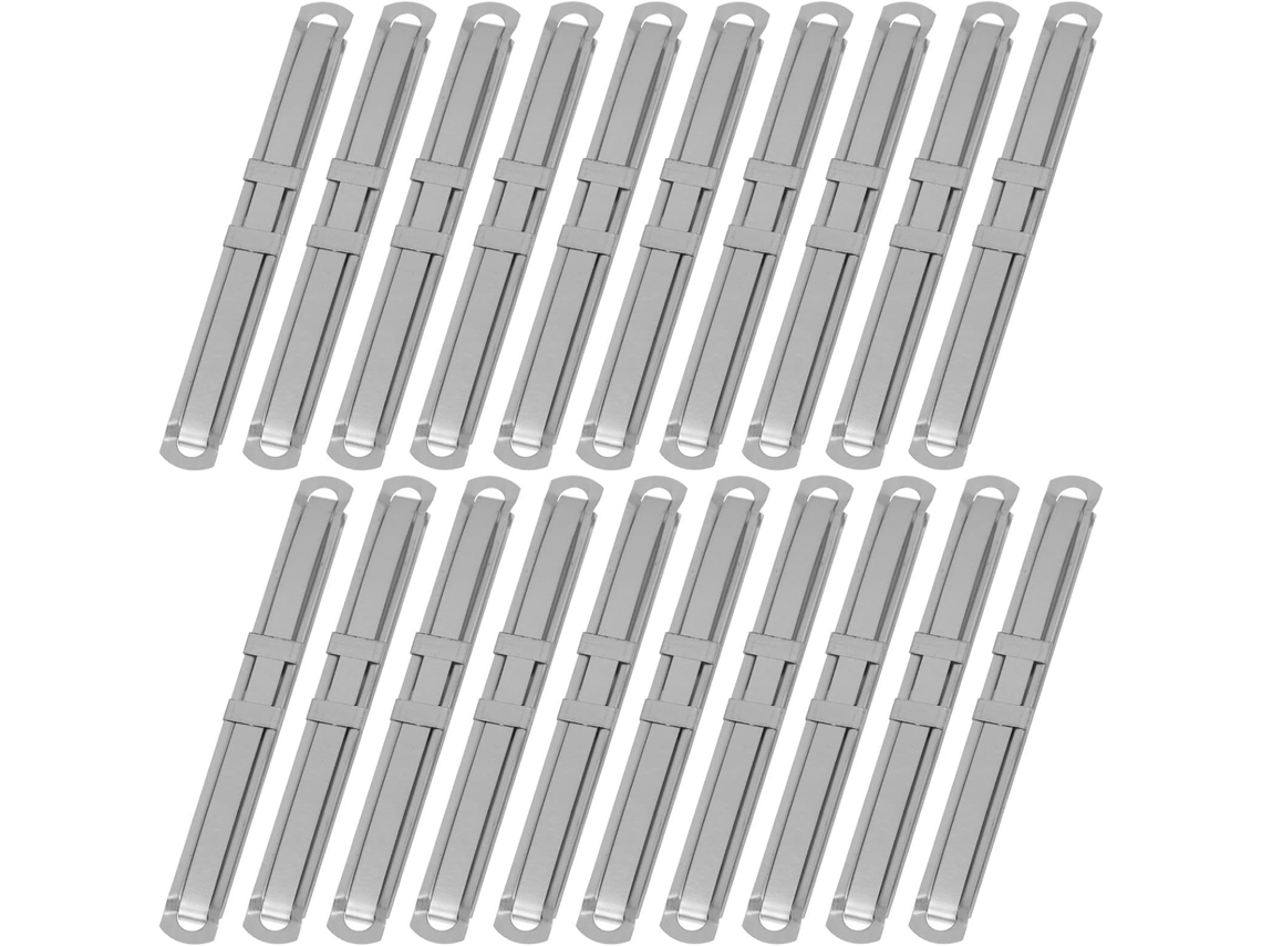 Conjunto Abaodam com 50 clipes de metal para mesa e escola, clipes para documentos com superfície lisa.