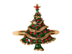 Laxiscreed Porta-guardanapos Natalício Com Rena, Floco De Neve E Árvore De Natal, 1 Peça