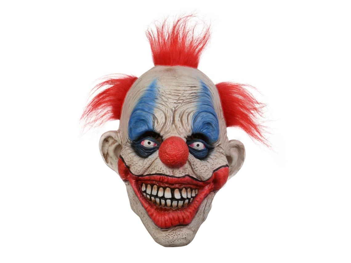 Máscara De Palhaço Assustadora De Látex Para Halloween Cosplay Festa Carnaval
