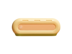 Primerox harmônica Infantil 16 Buracos Tom C Silicone Lavável Segura para Crianças Amarela
