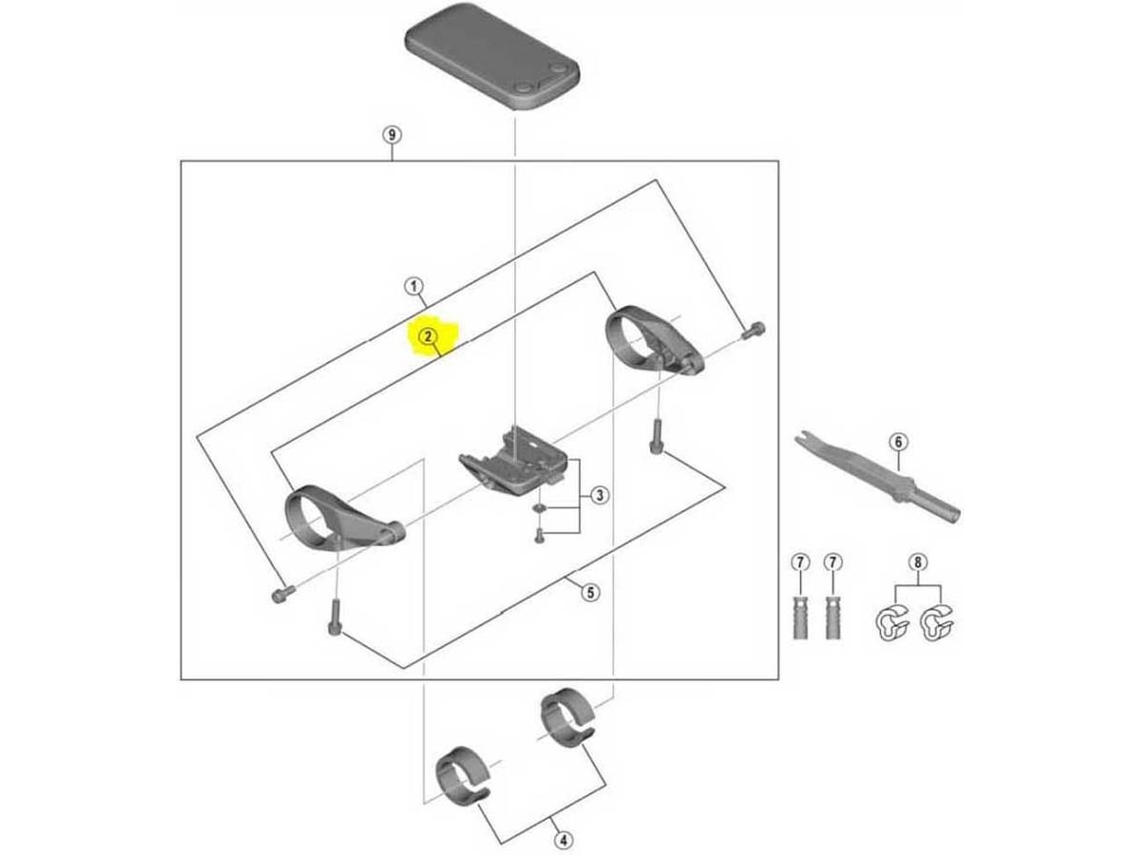 Suporte SHIMANO Sc-e6100 Support Clamp