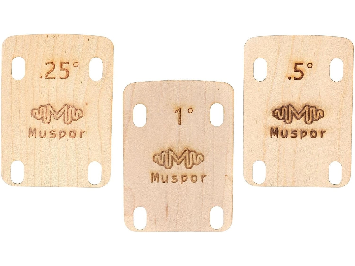 Espaçadores De Braço De 4 Furos, Madeira De Bordo, Para Guitarra, Duráveis, 0,25 E 0,5 Polegadas