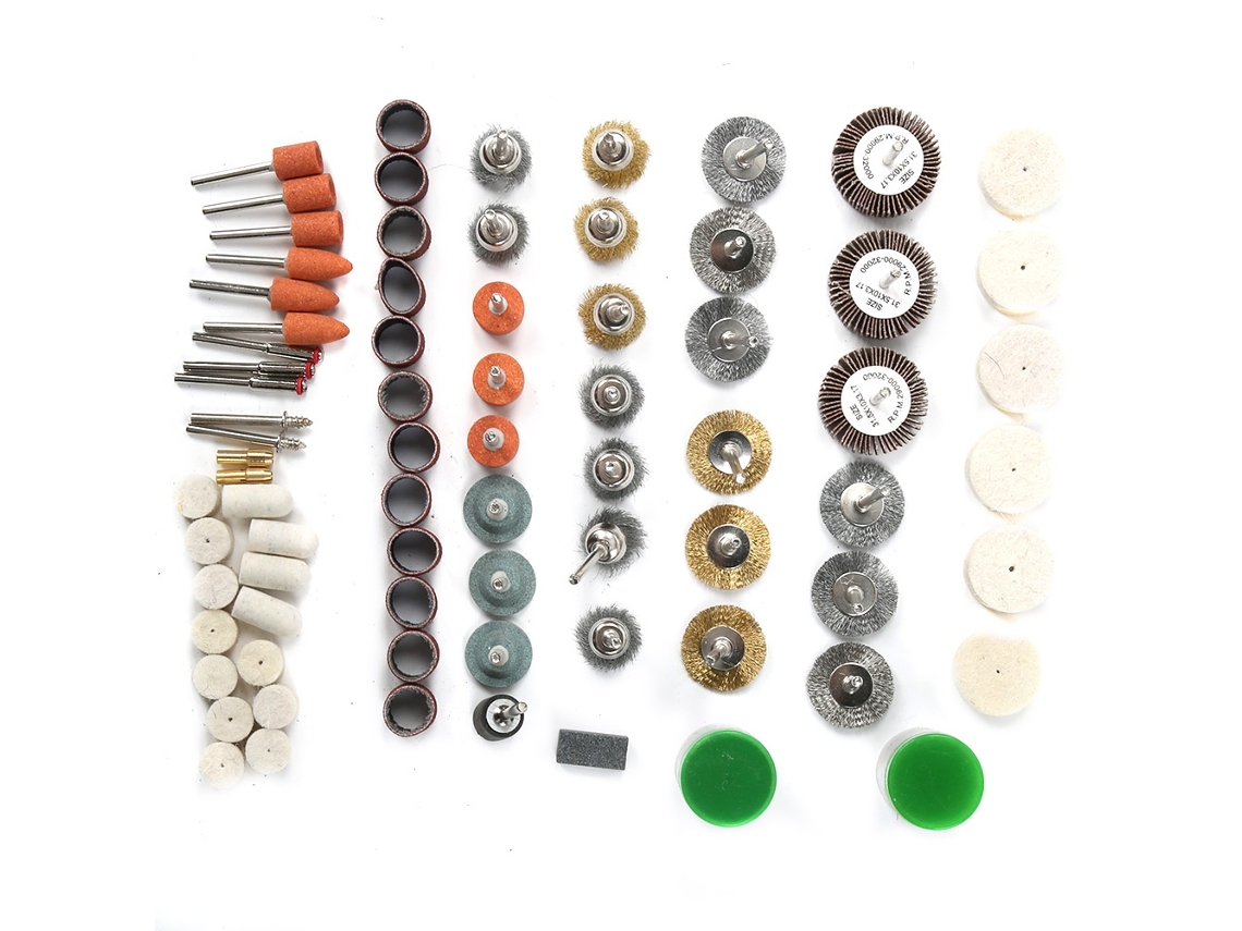 Kit De Acessórios Para Ferramentas Rotativas Com 145 Peças Para Mini Furadeira, Retificadora Elétrica, Polimento E Corte Slowmoose
