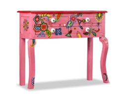 Console Table, Console Tables Vidaxl Cor-de-rosa Madeira (n/a)
