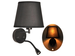 Aplique de Parede "Pair" E27 com Foco Led de Leitura 1W Cor Creme