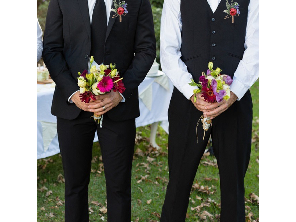 Boutonniere (estilo Florestal, Premium) Eoocoo