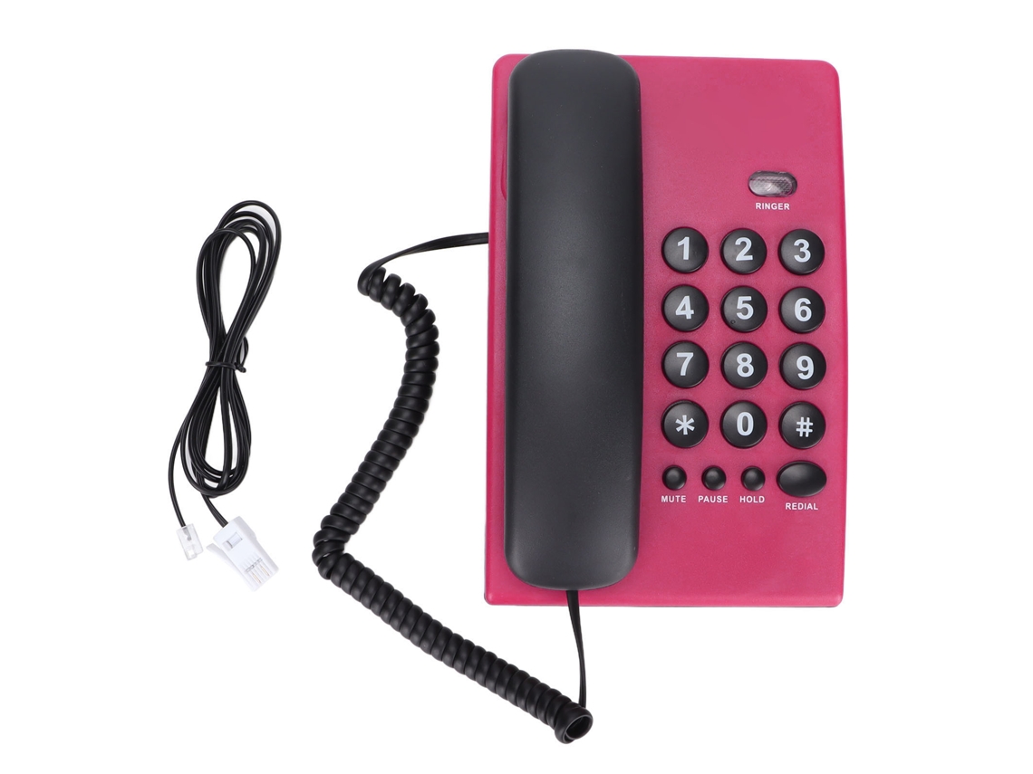 Telefone Fixo EOOCOO (função de Mudo, Adequado para Uso em Escritórios de Hotéis)