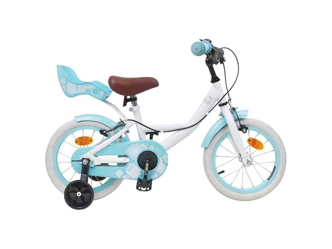Vidaxl Bicicleta Infantil 14 Polegadas Para 3 A 5 Anos Branco
