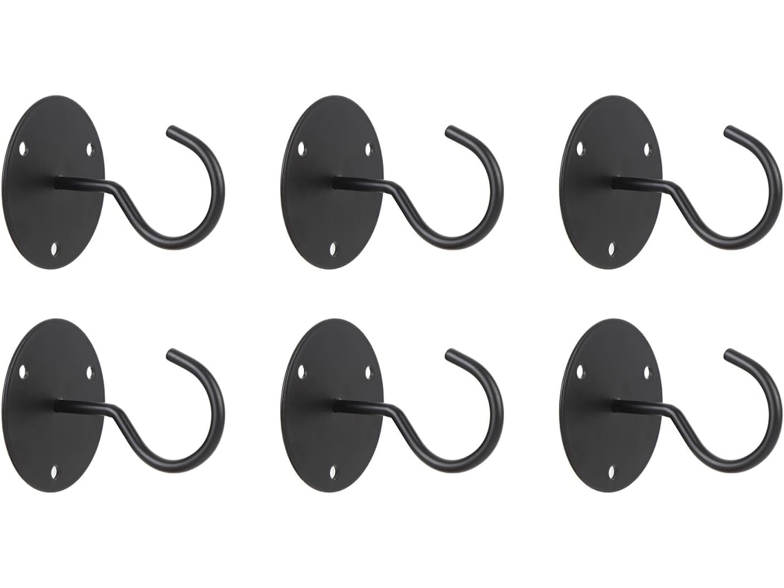 Ganchos De Teto, Conjunto Simples E Multifuncional De 6 Ganchos