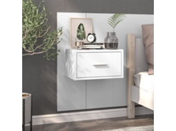 Vidaxl Mesa De Cabeceira Montagem Na Parede Branco
