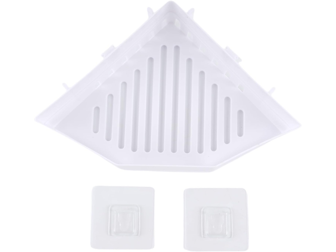 Organizador De Canto Triangular, Em Plástico, Para Banheiro E Prateleiras, Ideal Para Guardar Artigos De Higiene Pessoal