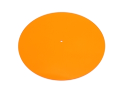 almofada Transparente de Acrílico para Tocadiscos 12 Polegadas Reduz Estática Ruído Laranja