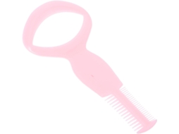 Acessório De Maquiagem: Pente De Cílios De Plástico Rígido De Dupla Face, Rosa, Visco