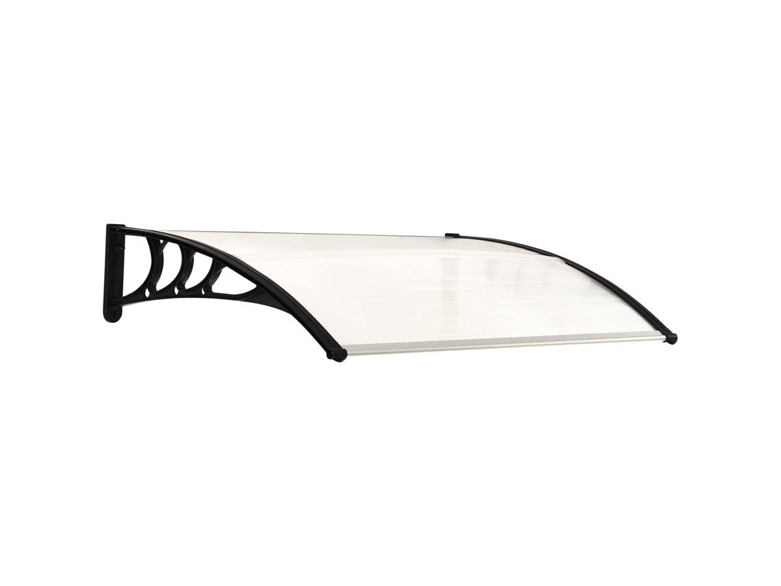 Marquise 196x75x23 cm, Portas e Janelas, Policarbonato Preto DECORALAR TECH