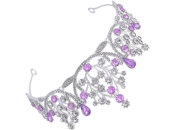 Coroa de casamento elegante e glamorosa para mulheres, da Zinco League.