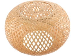 Luminária Pendente De Bambu Trançado, Lanterna De Bambu, Estrutura Vazada, Adequada Para Sala De Estar.