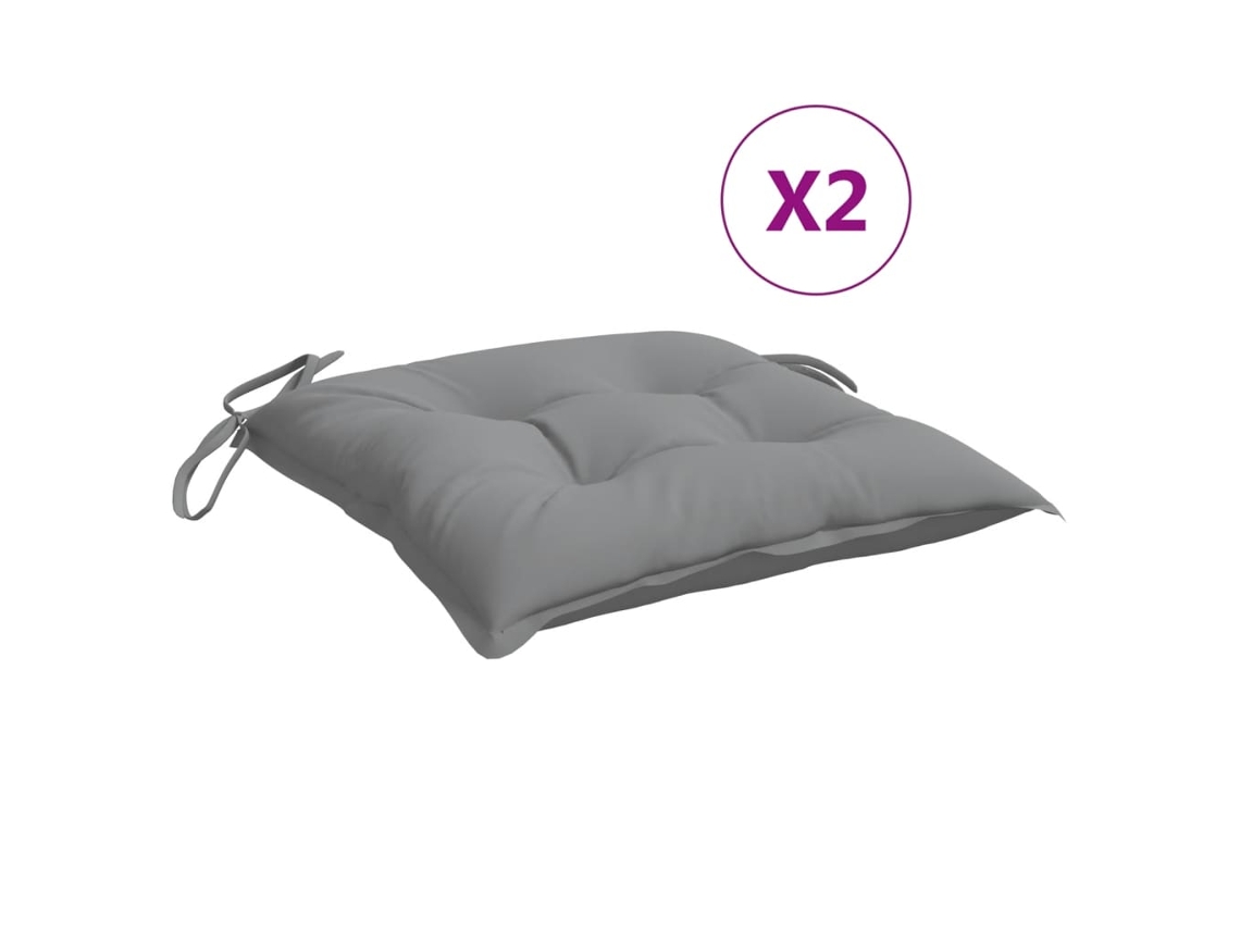 Chair Cushion, Chair Cushions Vidaxl Cinzeto Tecido (50 X 50 X 7 Cm)