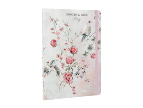 Livro Flowers amp Birds Peony A5 Notebook de Hunter e Lucy (Inglês - Capa Dura)