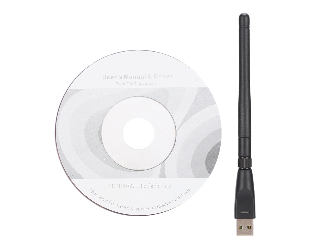 Adaptador Sem Fio Usb Placa De Rede Antena Receptor Wifi De Alta Sensibilidade Com Chip Rt5370