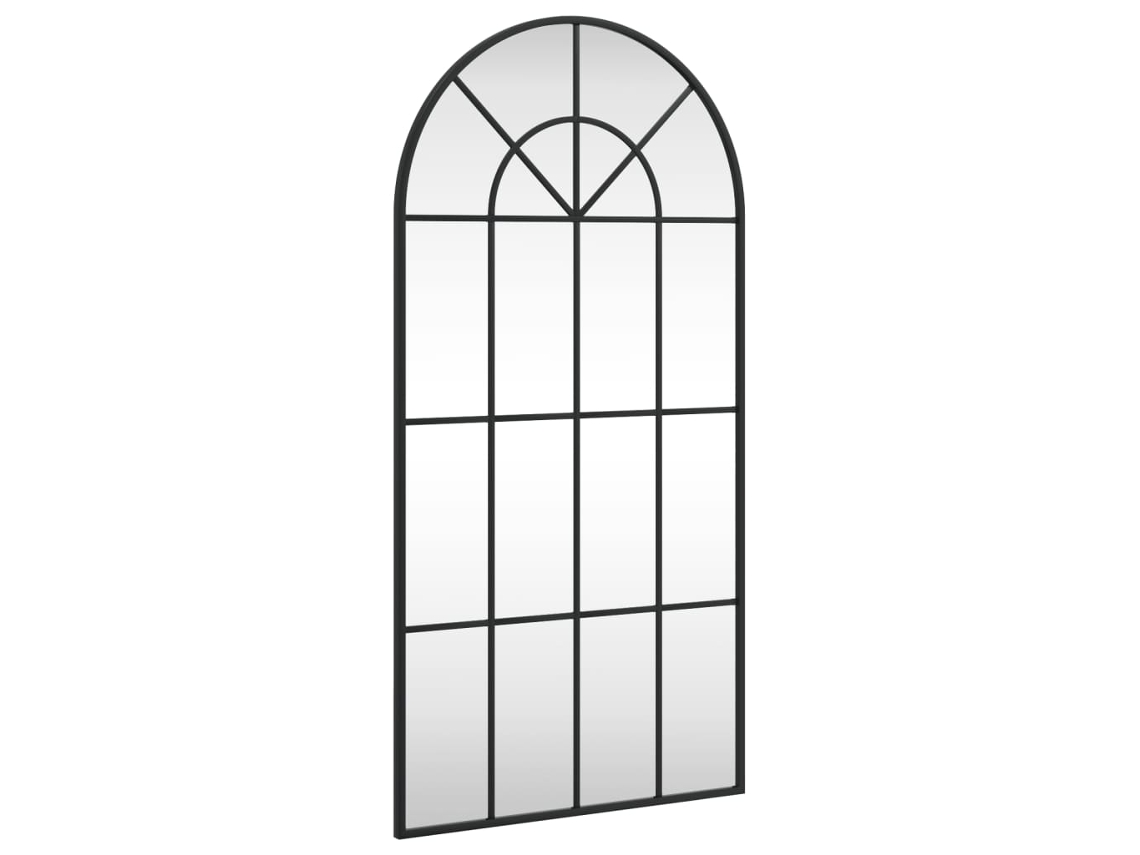 Wall Mirror, Wall Mirrors Vidaxl Preto Ferro (50 X 100 Cm)