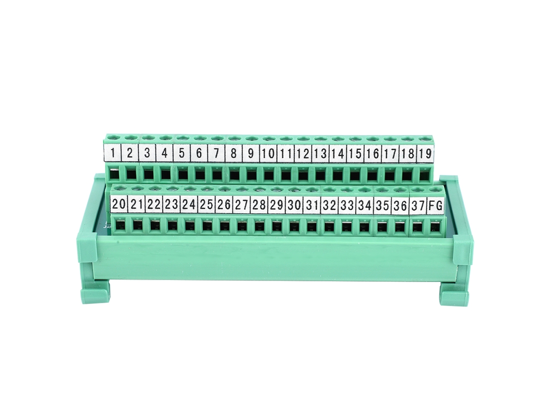 Conector De Fio Bloco Terminal Módulo Plc Db37p Trilho Din 35mm Suprimentos Elétricos