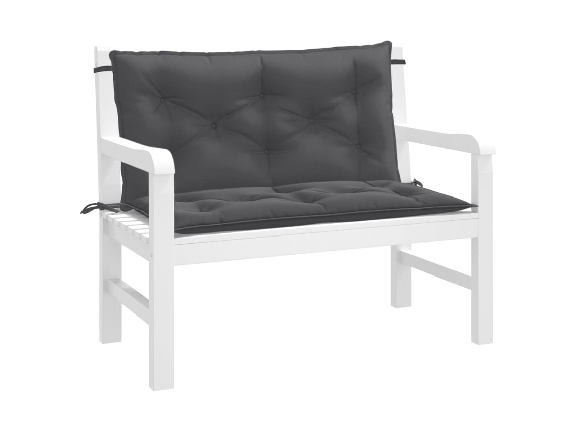 Vidaxl Almofadões Banco Jardim 2pcs 100x50x7cm Mesclado Tecido