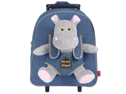Carrinho Holly Hypopotamo Com Peluche 38cm Perletti