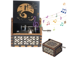 Caixa De Música Decorativa De Halloween Com Manivela
