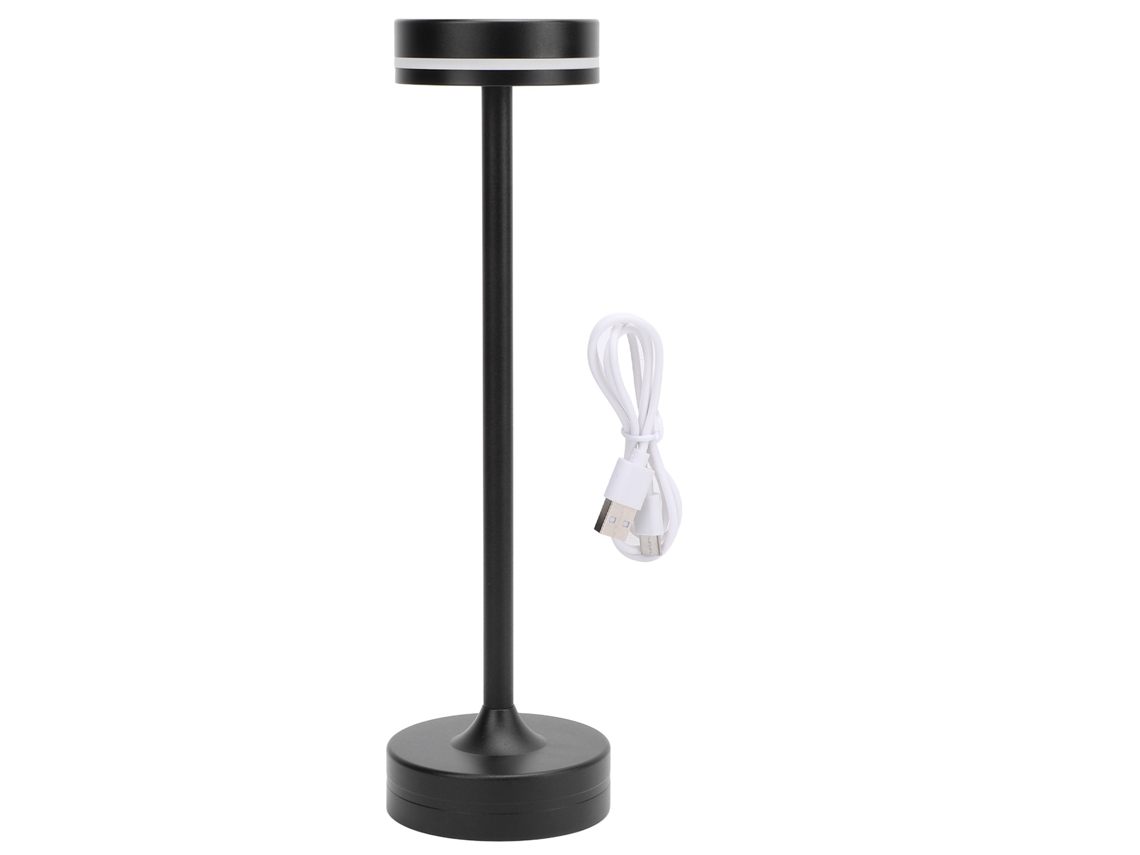 Lâmpada Mesa Sem Fio Recarregável 3 Cores Dimmable Touch