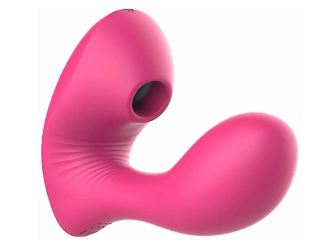 Bestvite Recarregável Massageador Com 10 Modos De Massagem Poderosos, Feito De Silicone À Prova Dágua, Vermelho