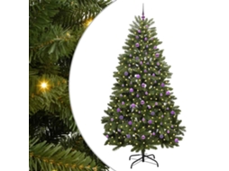 Árvore De Natal Artificial Articulada Com Base Vidaxl Verde Pvc (240 Cm)