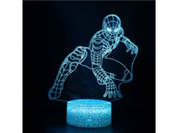 Luminria Noturna Led 3d Do Homem Aranha Com Controle Por Toque E Alimentao Usb Aquaforge