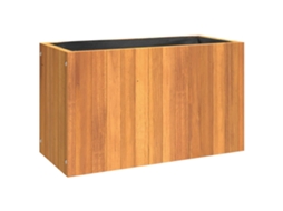 Garden Planter, Garden Planters Vidaxl Marrom Madeira De Acácia (59 X 27.5 X 35 Cm)