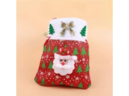 Sacola De Natal Para Doces E Guloseimas, Bolsa De Mão Para Meia De Natal, Sacola De Doces Com Cordão Para Presente, Artigos De Natal Hengjian