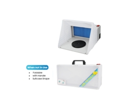 Cabine De Spray Com Aerã³grafo, Construã§ã£o Durã¡vel, Filtraã§ã£o De Ar Eficiente, Branco Oem