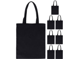 De 8 Peças De Sacolas Reutilizáveis Em Branco Para Transferência De Calor E Bordado, Sacolas Espaçosas.
