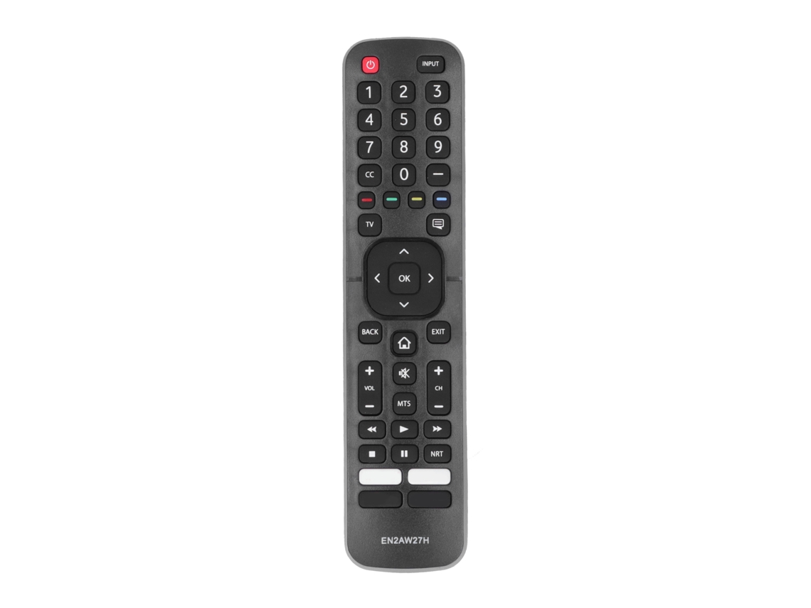 Aetheria controle Remoto Substituto para Tv Led Hisense En2aw27h com Teclado de Silicone Abs Preto