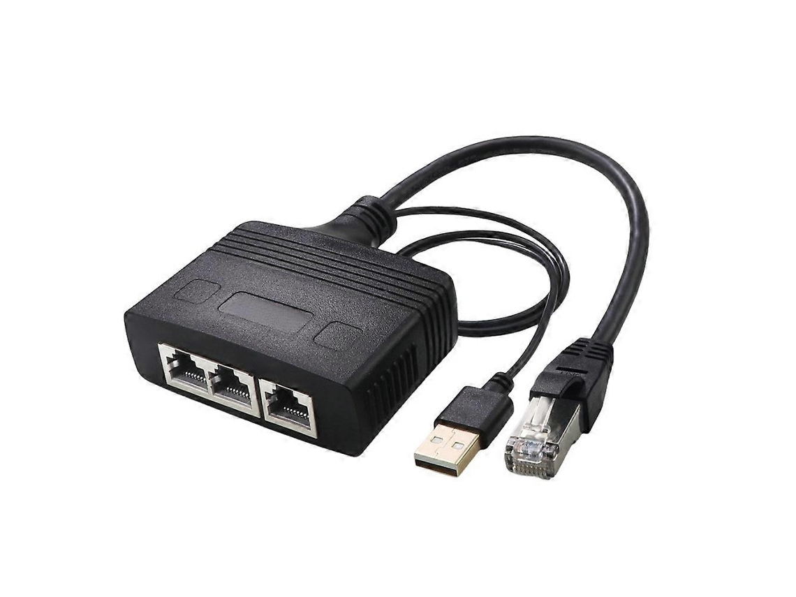 Adaptador Divisor De Rede Rj45 Macho 1 Para 3, Interface De Rede De Alta Velocidade De 1000 Mbps. Hengjian