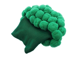 Gorro Tricô Brócolos com Pompom. Acessório Divertido Vegetal Inverno. Macio e Quente para Adultos. Ideal Festas. CHARM