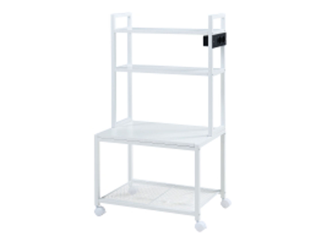 Mesa Impressora Roll-Up Svanaldsvipp (100 x 55 x 38 cm), Branca. [EN.CASA]