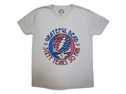 Rockinstone Grateful Dead 'stealie 60' (grey) T-shirt Unisex--xl