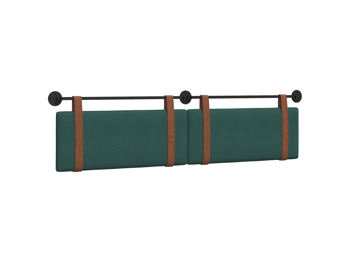 Conjunto 1 Cabeceira Suspensa Vidaxl Verde Couro Sintético (210 X 55 X 5 Cm)