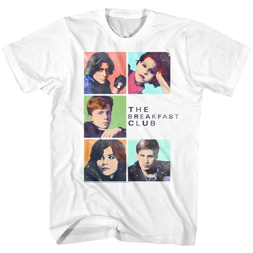 Rockinstone Breakfast Club Movie Five White Adult T-shirt Size:l